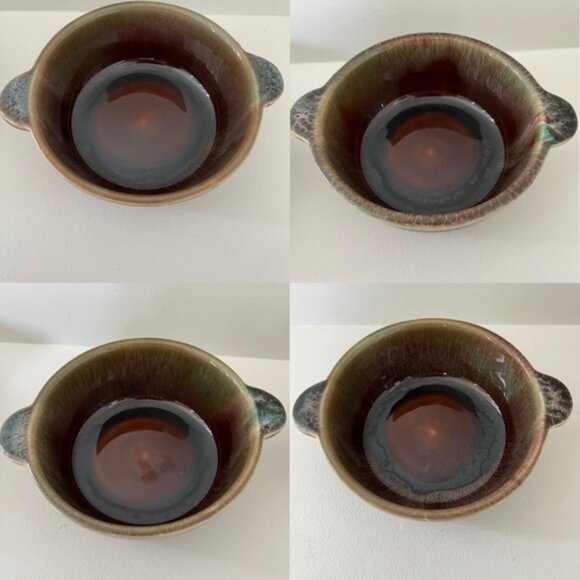 SUNBURST Canada Pottery Vintage Set of Four Soup Bowls Collectible Canadiana - Picture 2 of 10